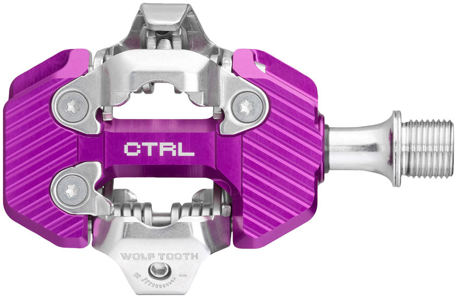Wolf Tooth CTRL Trail Clipless MTB Pedals - Ultraviolet Purple